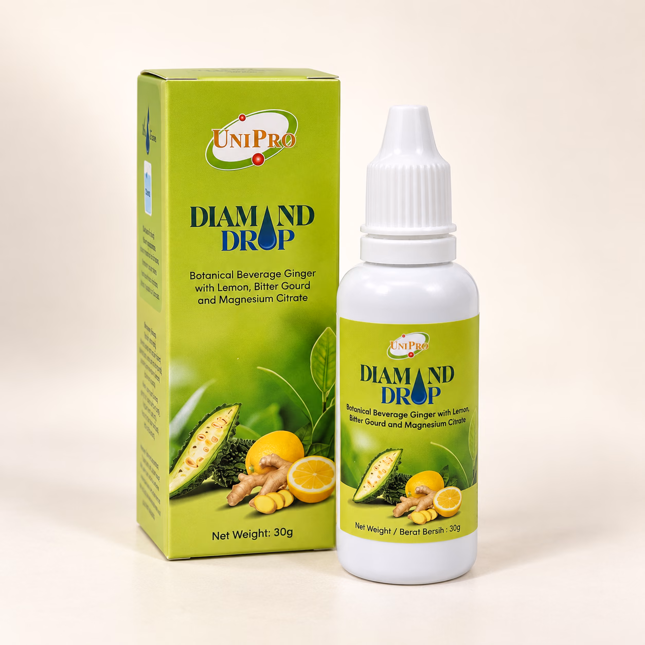 Diamond Drop box and 30g dropper bottle